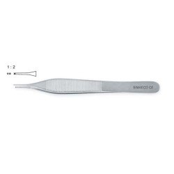 MICRO ADSONS FORCEPS 12CM 1X2 TEETH