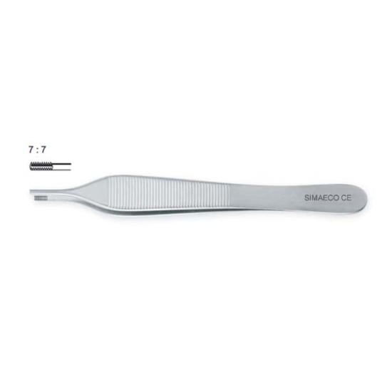 ADSON BROWN FORCEPS 12CM 7X7 TEETH