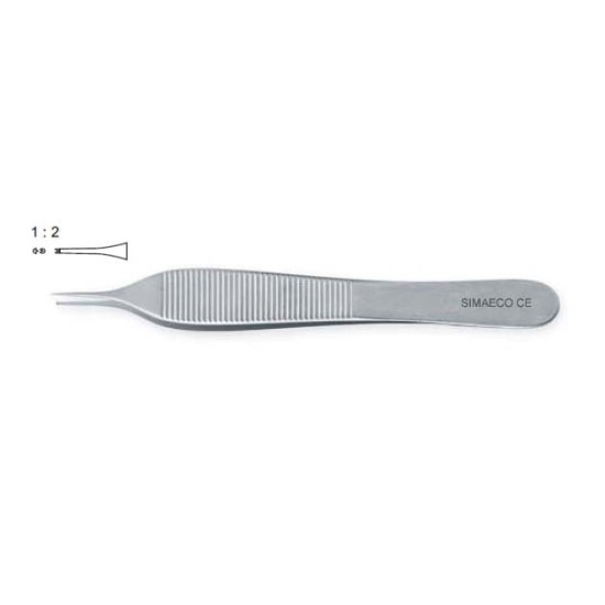 MICRO FIXATION FORCEPS 12CM 1X2 TEETH