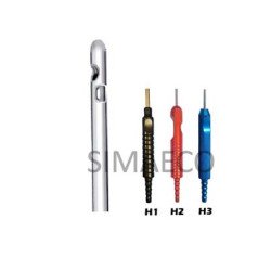 One Central Two Lateral Holes Aluminum Fix Handle Cannula 