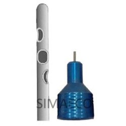 Three Diagonal Holes Toomey Handle Cannula