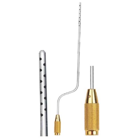 18 Holes Infiltration Liposuction Cannula Bayonet 