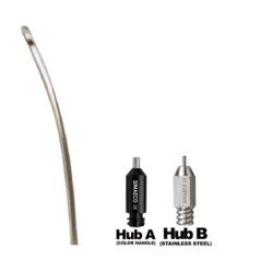 One Hole Curved Cannula – Luer Lock