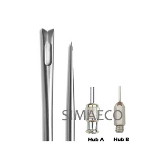 V-Shaped Tip One Hole Luer Lock Cannula