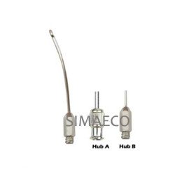 One Hole Luer Lock Cannula Curved