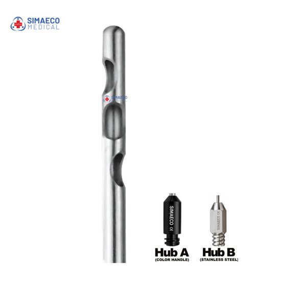 Three Diagonal Holes Cannula – Luer Lock
