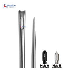 V-Shaped One Hole Cannula – Luer Lock