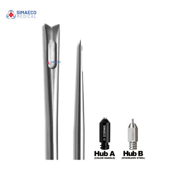 V-Shaped One Hole Cannula – Luer Lock