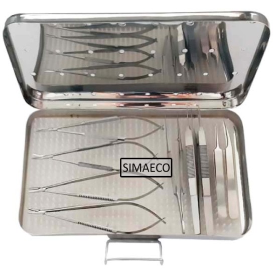 Basic Micro Surgery Instruments Set Of 10 Pieces