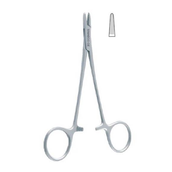 DERF NEEDLE HOLDERS PLANE TIP 12CM